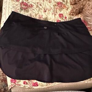 Athleta Ruffle Large Black Women's Athletic Skort Excellent